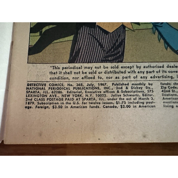 DC Comics, Detective Comics (Batman), #365 & #370 / .12 issues 1967 FAIR VINTAGE - Picture 12 of 16